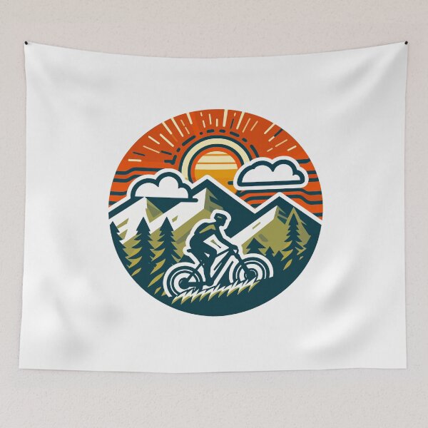 Item preview, Alpine Trails: Mountain Cycling Adventure designed and sold by Pattern-Parade.