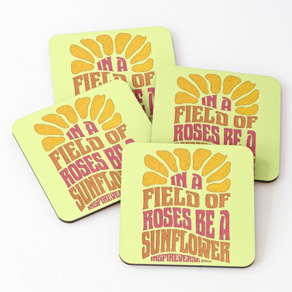 Item preview, In a field of roses be a sunflower. designed and sold by Twisted-Teeze.