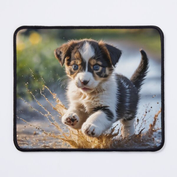 Item preview, Puppy in a puddle designed and sold by tatty58.