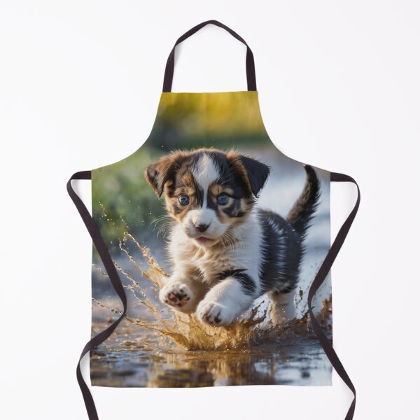 Item preview, Puppy in a puddle designed and sold by tatty58.