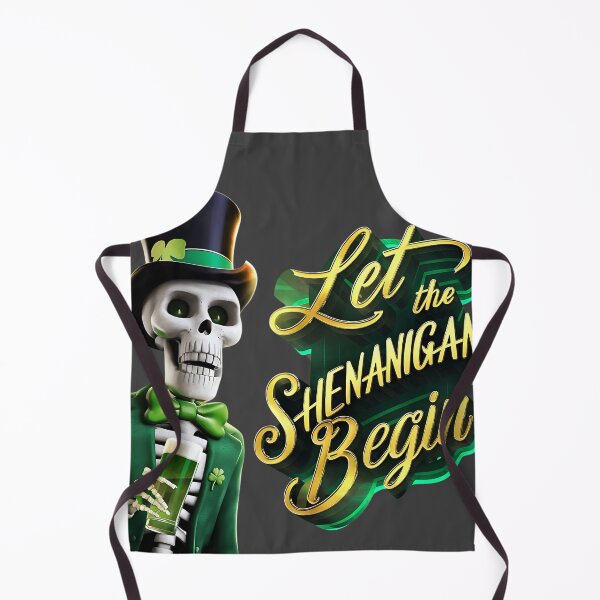 Item preview, Let The Shenanigans Begin St. Patrick's Day skeleton designed and sold by najega911.