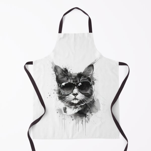 Item preview, Cool Sunglasses Cat B&W  designed and sold by ChromiaTechArt.