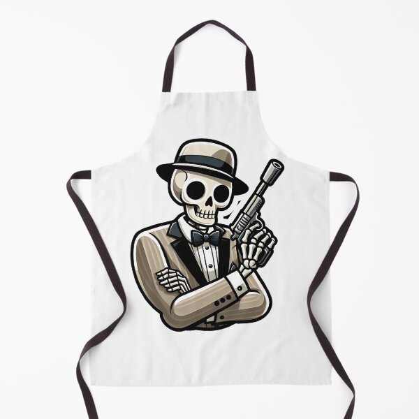 Item preview, Skeleton with hat and Gun in James Bond Pose designed and sold by IlikeStyle.