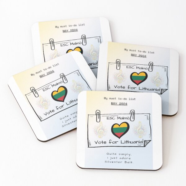 Item preview, EUROVISION SONG CONTEST 2024, VOTE FOR LITHUANIA designed and sold by CreativeBizarre.