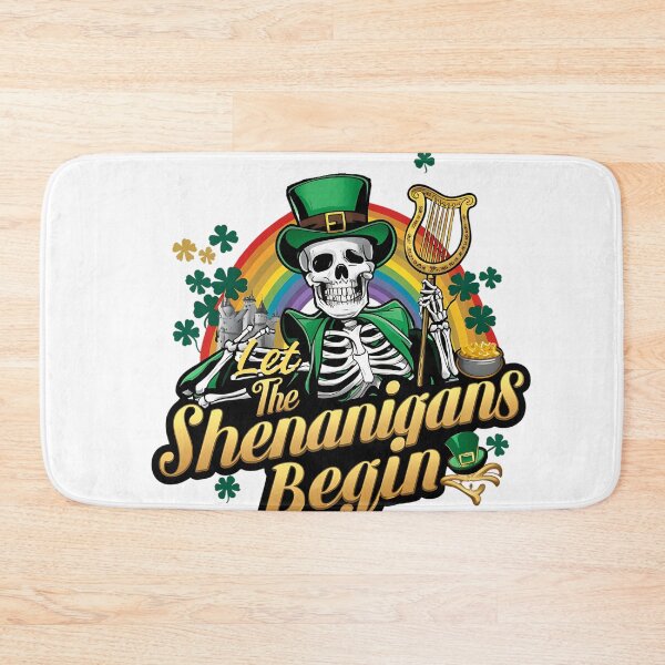 Item preview, Let The Shenanigans Begin St. Patrick's Day skeleton designed and sold by najega911.