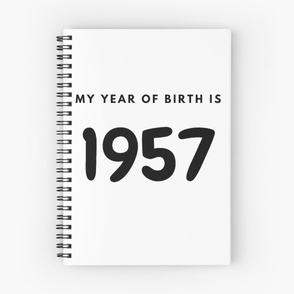 Item preview, My Year of Birth is 1957 designed and sold by LittleWorldShop.