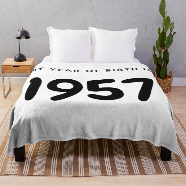 Item preview, My Year of Birth is 1957 designed and sold by LittleWorldShop.