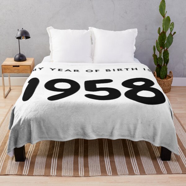 Item preview, My Year of Birth is 1958 designed and sold by LittleWorldShop.