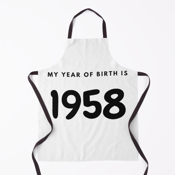 Item preview, My Year of Birth is 1958 designed and sold by LittleWorldShop.