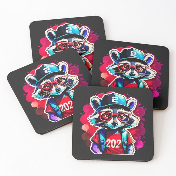 Item preview, Spectacled Raccoon: Curious Critter with Glasses designed and sold by Wonder Pixel Studio.