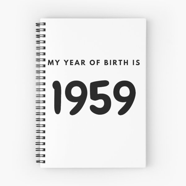 Item preview, My Year of Birth is 1959 designed and sold by LittleWorldShop.