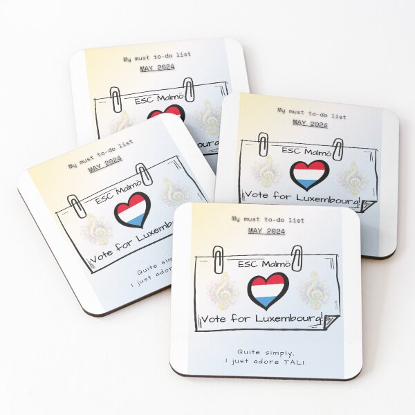 Item preview, EUROVISION SONG CONTEST 2024, VOTE FOR LUXEMBOURG designed and sold by CreativeBizarre.