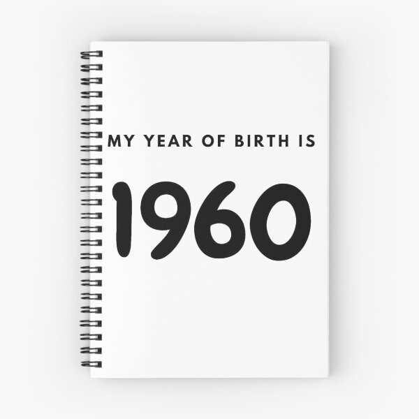 Item preview, My Year of Birth is 1960 designed and sold by LittleWorldShop.