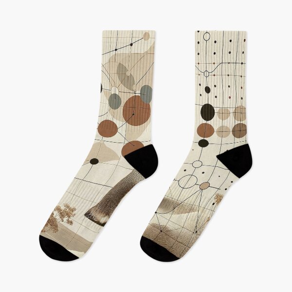 Item preview, Beige Taupe Penguin In Geometry Pattern and Nature Desert designed and sold by PenguinForests.