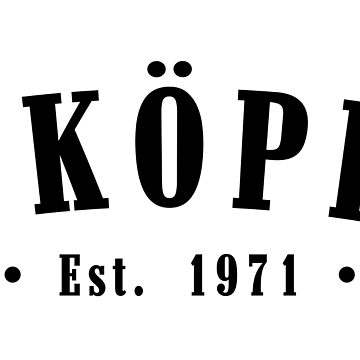 Artwork thumbnail, Linköping Östergötland County Sweden Est. 1971 Black Letter Sverige by establishedwear