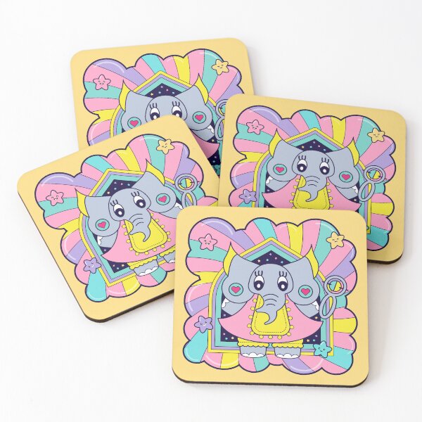 Item preview, Copy of Cute kawaii baby elephant with stars in the sky. designed and sold by Webstudio  2Amigos.
