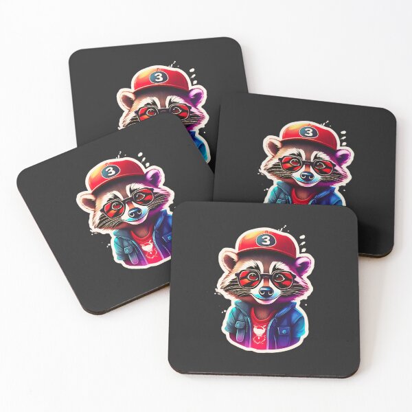 Item preview, Stylish Raccoon: Rocking Sun Glasses with Attitude designed and sold by Wonder Pixel Studio.