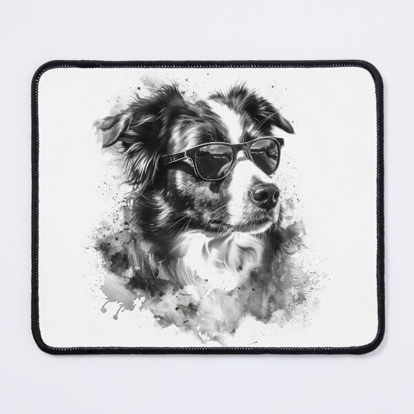 Item preview, Cool Sunglasses Dog B&W  designed and sold by ChromiaTechArt.