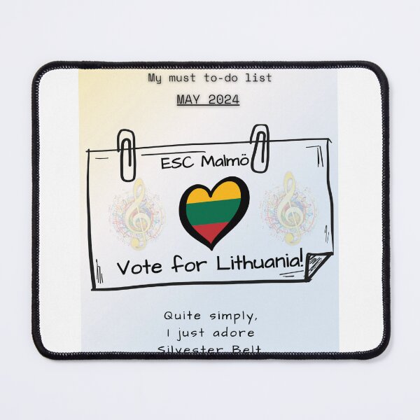 Item preview, EUROVISION SONG CONTEST 2024, VOTE FOR LITHUANIA designed and sold by CreativeBizarre.