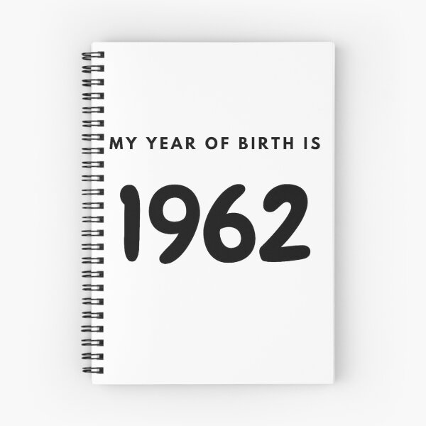 Item preview, My Year of Birth is 1962 designed and sold by LittleWorldShop.