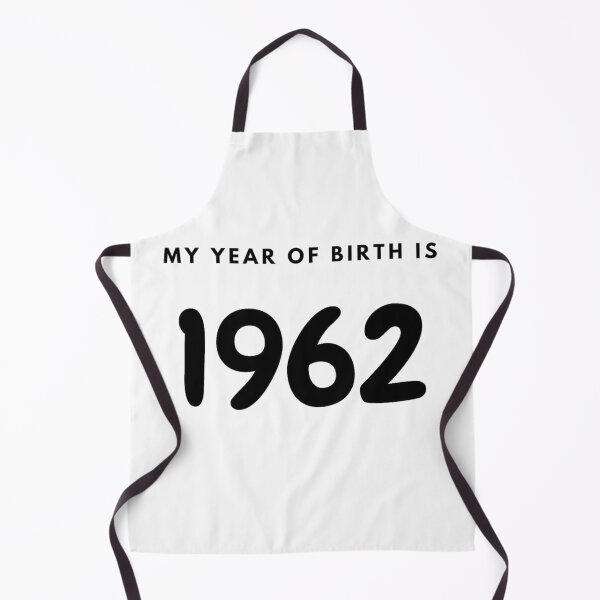 Item preview, My Year of Birth is 1962 designed and sold by LittleWorldShop.