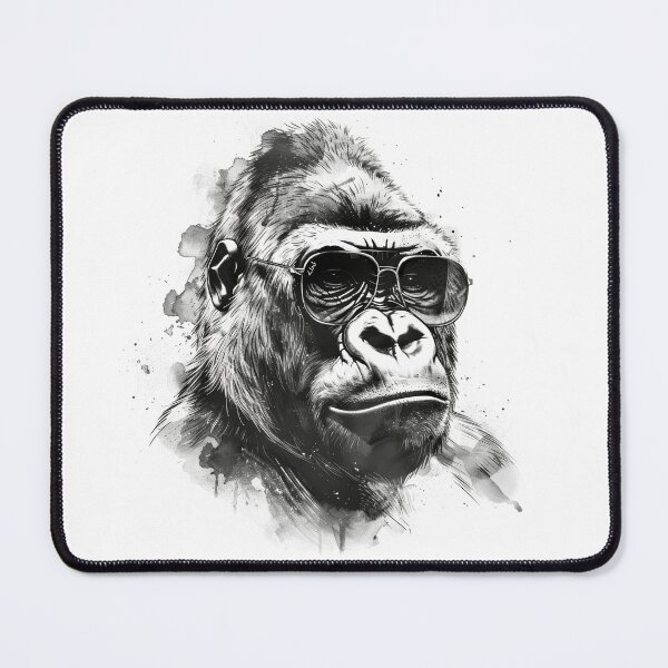 Item preview, Cool Sunglasses Gorilla B&W  designed and sold by ChromiaTechArt.