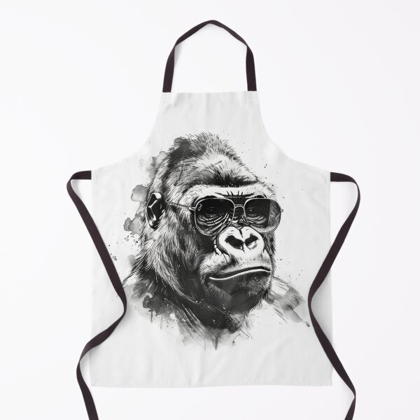 Item preview, Cool Sunglasses Gorilla B&W  designed and sold by ChromiaTechArt.