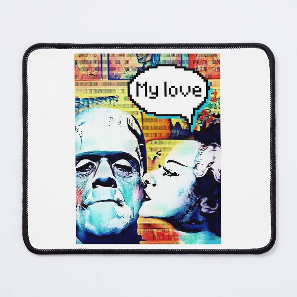 Item preview, Frankenstein and Bride monster love - Frankenstein and bride designed and sold by bert-enevie.