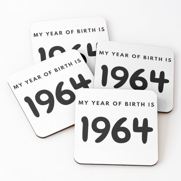 Item preview, My Year of Birth is 1964 designed and sold by LittleWorldShop.