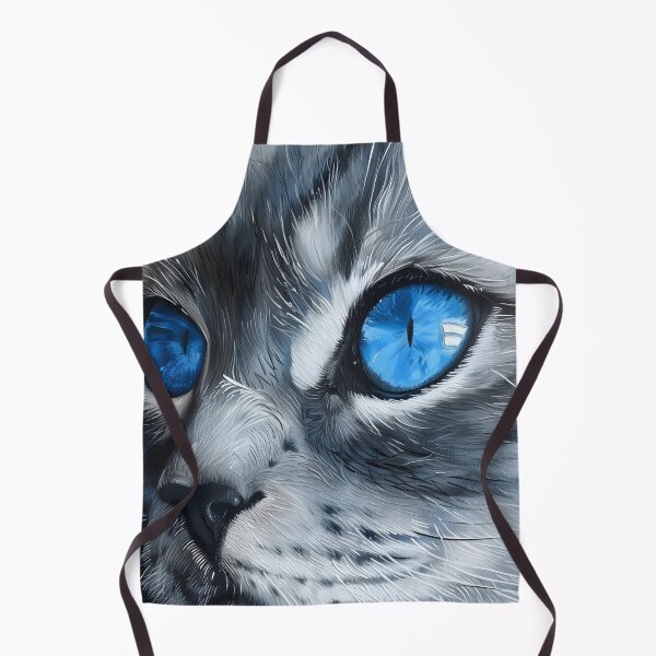 Item preview, Ojos Azules Cat closeup print designed and sold by dcrc.