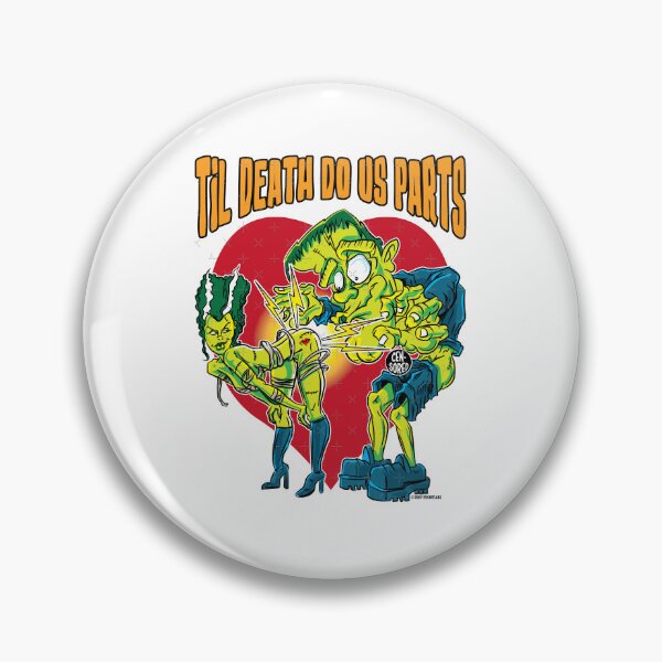 Item preview, Frankenstein Monster and Bride Til Death Do Us Parts - Frankenstein and bride   designed and sold by bert-enevie.