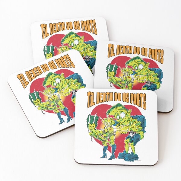 Item preview, Frankenstein Monster and Bride Til Death Do Us Parts - Frankenstein and bride   designed and sold by bert-enevie.