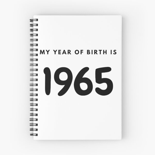 Item preview, My Year of Birth is 1965 designed and sold by LittleWorldShop.