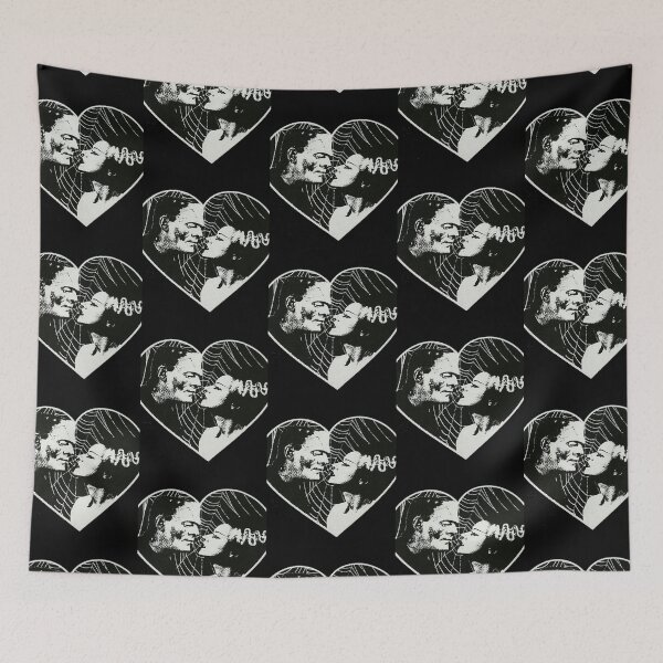 Item preview, Frankenstien and Bride of Frankenstein in Love - Frankenstein and bride   designed and sold by bert-enevie.