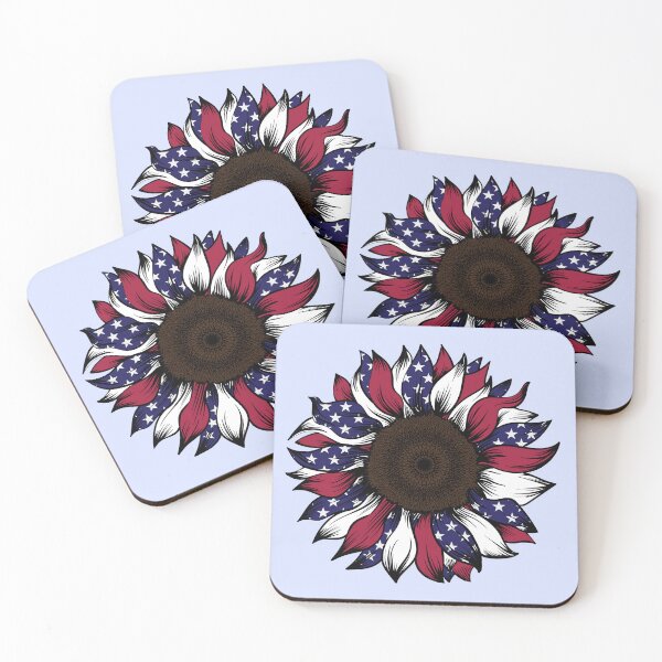 Item preview, US Flag Sunflower designed and sold by svgbyartchili.