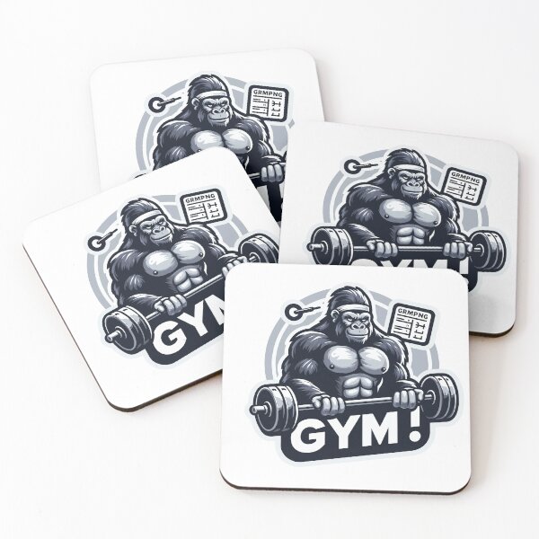 Item preview, Gym Gorilla - Power and Strength Unleashed designed and sold by Apex-Ape.