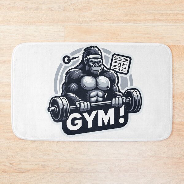 Item preview, Gym Gorilla - Power and Strength Unleashed designed and sold by Apex-Ape.