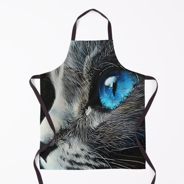Item preview, ojos azules cat closeup print designed and sold by dcrc.