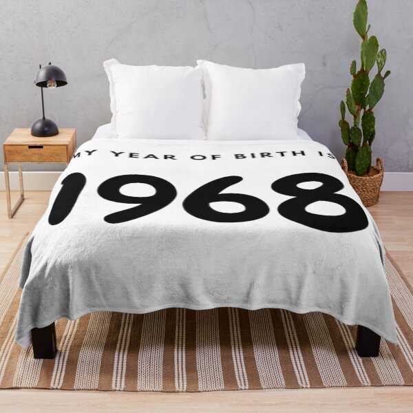 Item preview, My Year of Birth is 1968 designed and sold by LittleWorldShop.