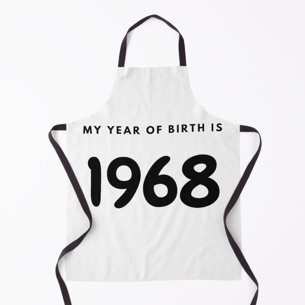 Item preview, My Year of Birth is 1968 designed and sold by LittleWorldShop.