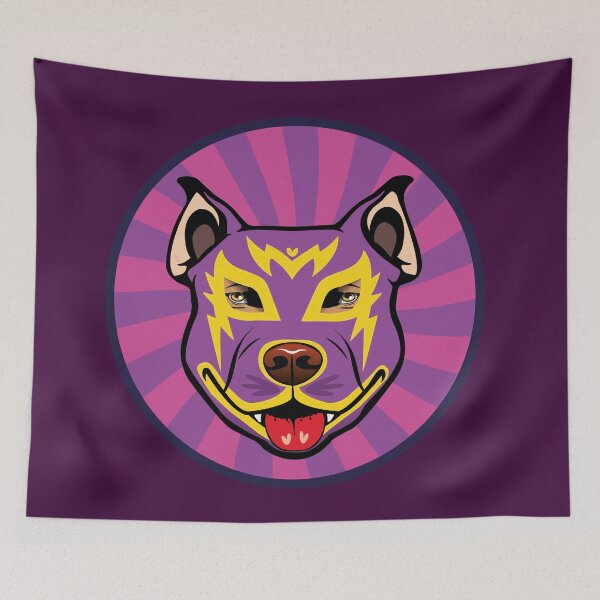 Item preview, purple fighting pitbull designed and sold by ArtisticVsion.