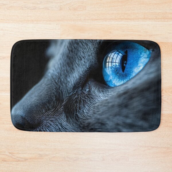 Item preview, ojos azules cat closeup print designed and sold by dcrc.