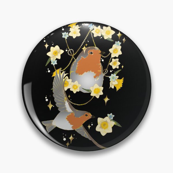 Item preview, March: Robin, daffodils designed and sold by RovuVT.