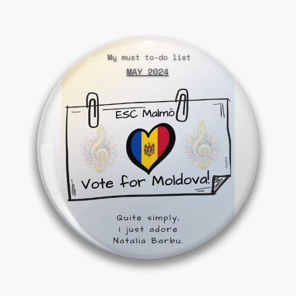 Item preview, EUROVISION SONG CONTEST 2024, VOTE FOR MOLDOVA designed and sold by CreativeBizarre.