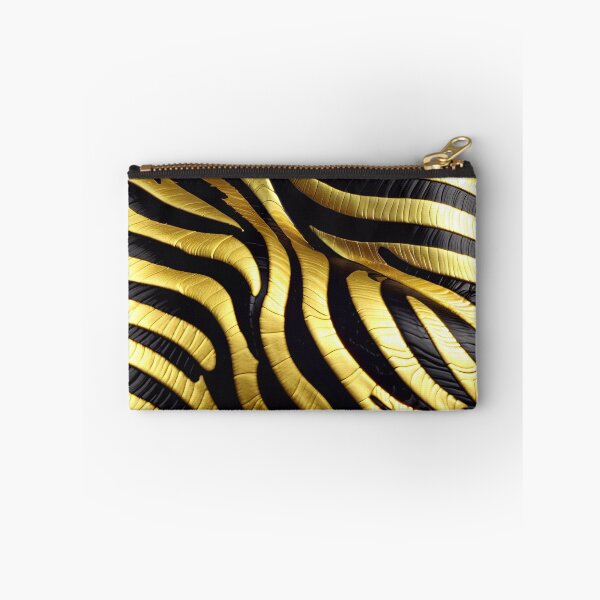 Item preview, Abstract Golden Zebra Skin Pattern designed and sold by TheArtOfPat.