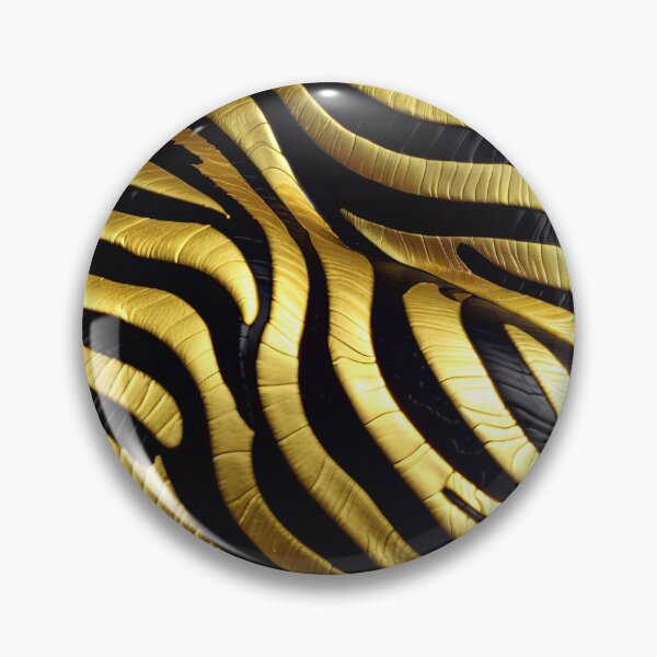 Item preview, Abstract Golden Zebra Skin Pattern designed and sold by TheArtOfPat.