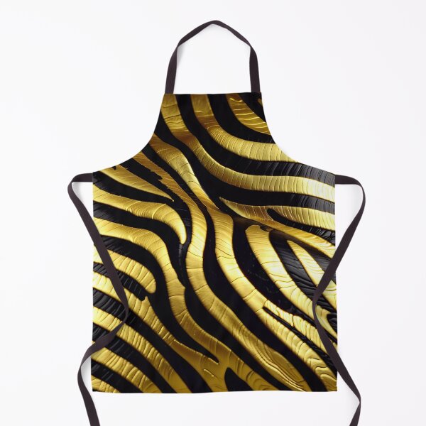 Item preview, Abstract Golden Zebra Skin Pattern designed and sold by TheArtOfPat.