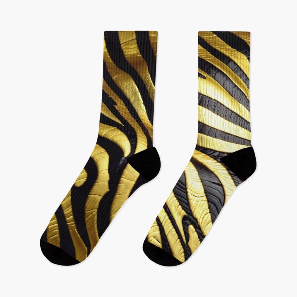 Item preview, Abstract Golden Zebra Skin Pattern designed and sold by TheArtOfPat.