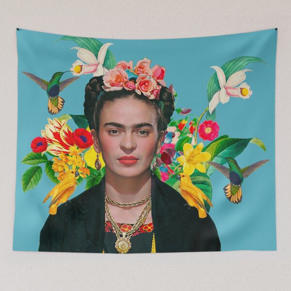 Item preview, Frida Kahlo Flowers Exotic Art Frida Kahlo designed and sold by TeeARTHY.