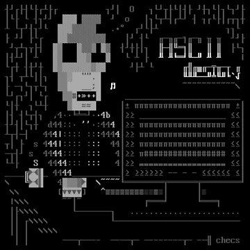 Artwork thumbnail, Ascii Design Computer Fun by checs